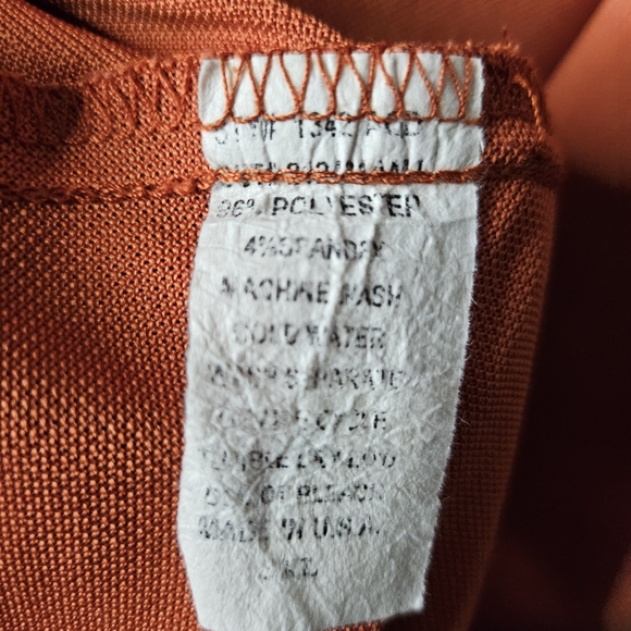 AKWA Classic Rust Orange Polo Shirt Size 3XL Big And Tall Golf Casual USA Made - Picture 9 of 11